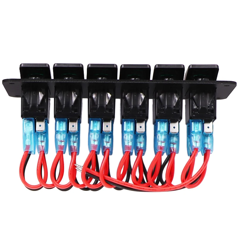 4/6 Gang Rocker Switch панель автоматический выключатель со светодиодом RV для автомобиля