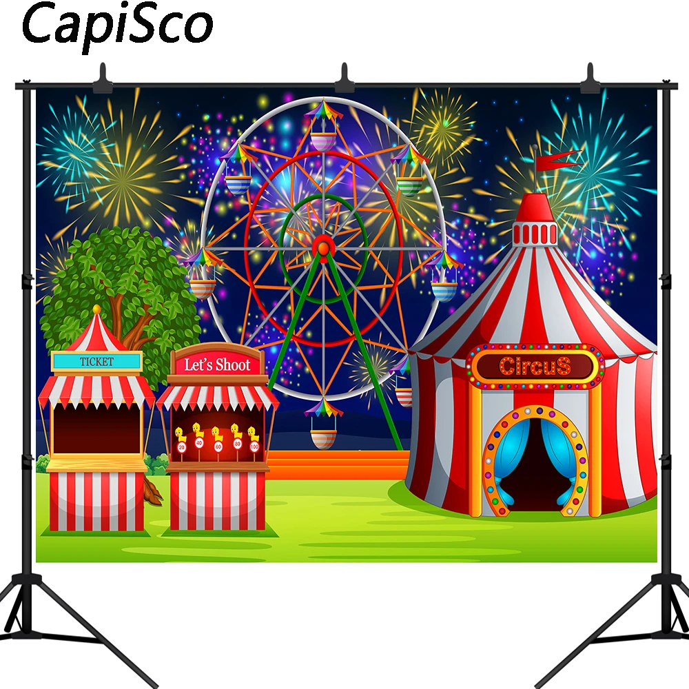 Capisco цирковая палатка фоны карнавал день рождения баннер фотография для фотостудии фон в стиле душа для фотографий