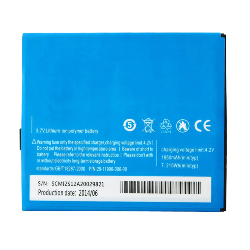 

100% Original Backup Elephone P10 P10c Battery For 1950mAh 3.7V Smart Mobile Phone + + Tracking Number