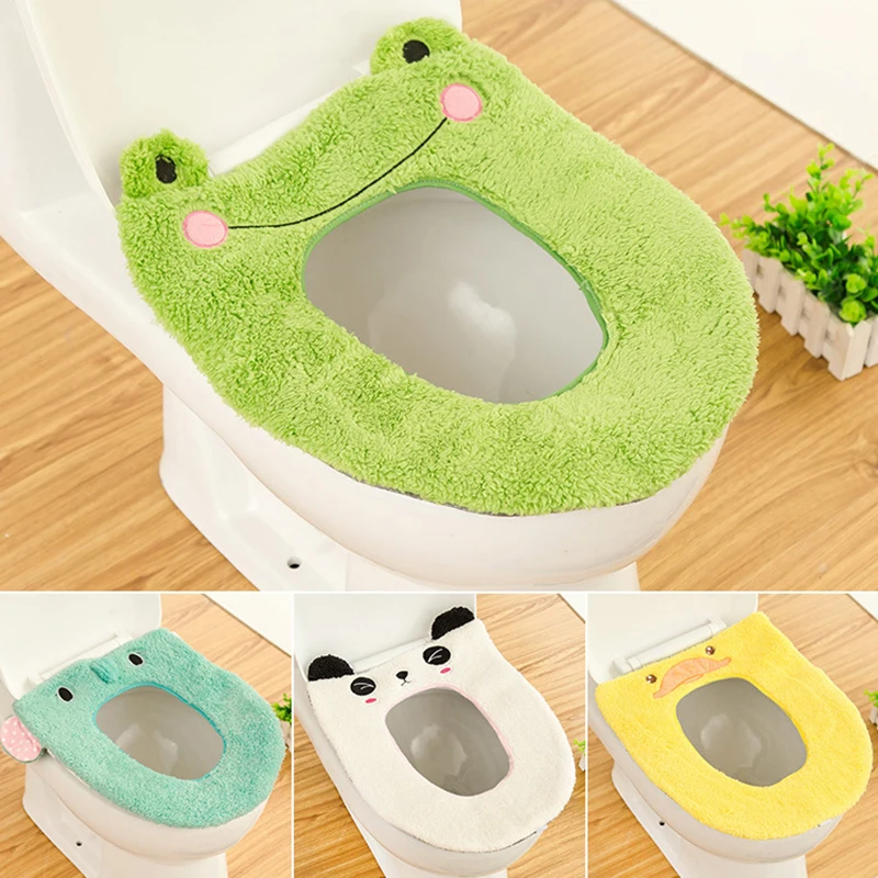 

Cartoon Bathroom Toilet Mat Toilet Seat Cover Washable Bathroom Mat Closestool Lid Cover Toilet Seat Rug Bathroom Decor