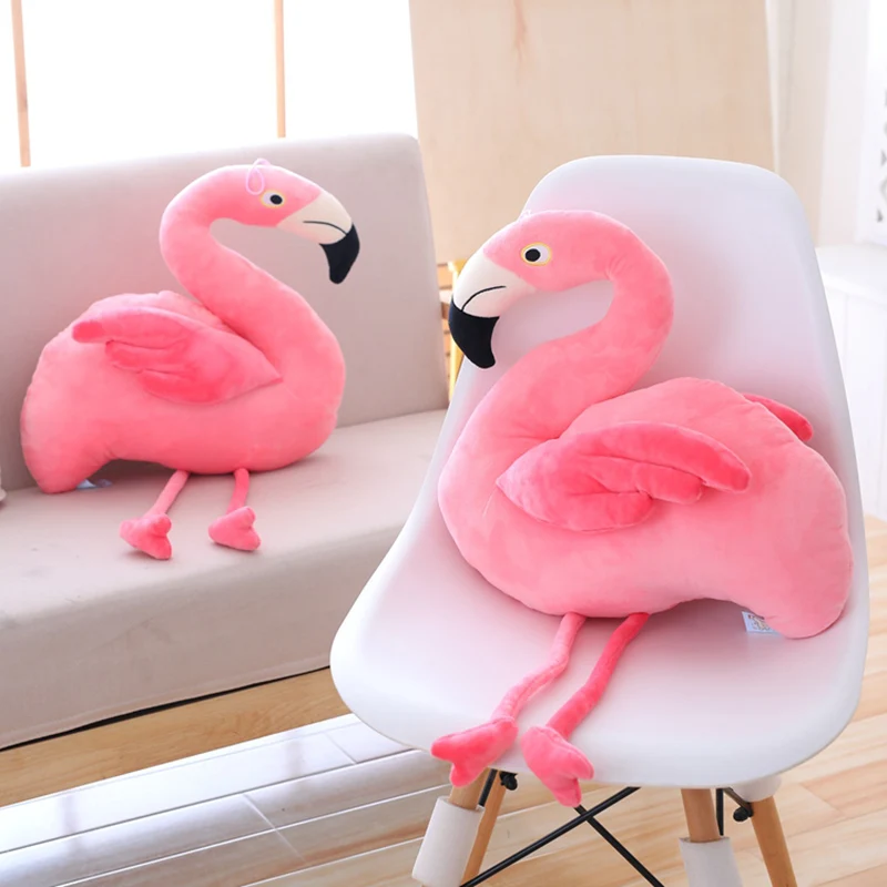 Hangable Розовый фламинго Мягкие плюшевые куклы мягкие реалистичные Животные кукла