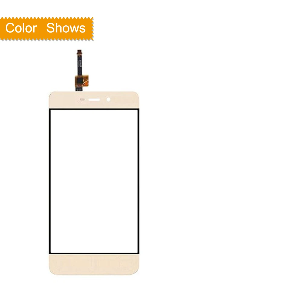 Для Xiaomi Redmi 4A Redmi4A сенсорный экран дигитайзер Сенсорная панель сенсор переднее внешнее стекло Redmi 4A сенсорный экран без ЖК-дисплея - Цвет: gold no gift