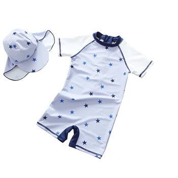 

Dollplus 2019 Baby Toddler Boys Swimsuit Star Pattern Boy's Swimwear Children Bathing Suit UPF50+ Anti-UV Sunblock Beachwear
