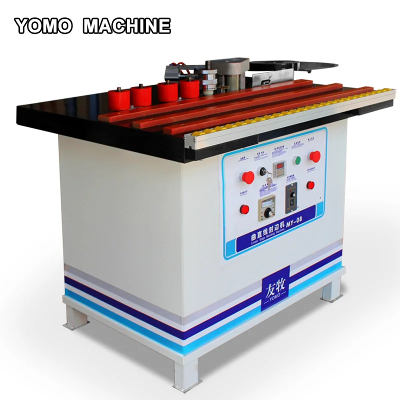 MY-08 wood edge banding machine double glue cover edge bander Cabinet and wardrobe sealer