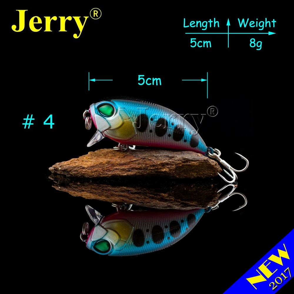 Jerry 1 шт. 5 см 8 г сверхлегкие рыболовные приманки жесткая приманка погремушка