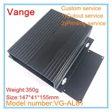 4 шт./партия настенная коммутационная Коробка Чехол 147*41*155 мм 6063-T5 алюминиевый пластмассовый корпус прибора настенный для сигнальной пусковой платы