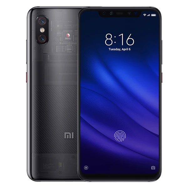 Глобальная версия Xiaomi mi 8 mi 8 Pro 8 ГБ 128 Гб телефон 6,2" Snapdragon 845 дисплей отпечатков пальцев и многофункциональный NFC - Цвет: Transparent Titanium