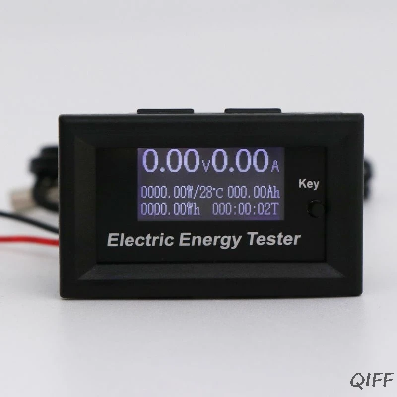 120V 20A цифровой вольтметр постоянного тока измеритель напряжения тока ЖК-тестер зарядного устройства Mar28