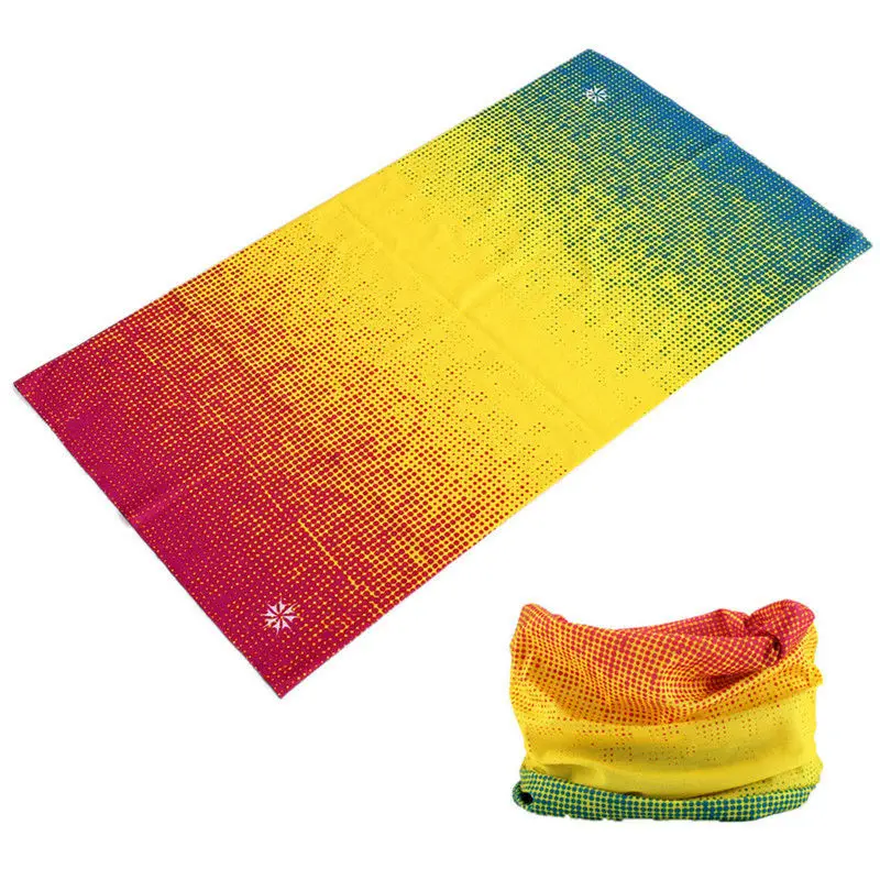 

Rainbow Color Design Multifunctional Scarf Unisex Headdress Sport Face Shield Bicycle Moto Mask Outdoor Headband Bandana buffe