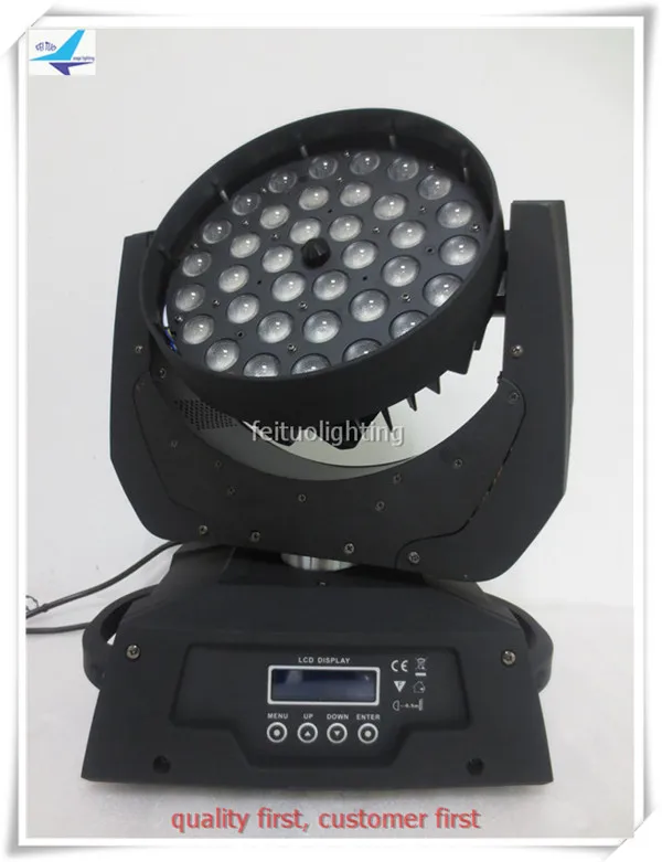 36 шт. 18 Вт Lyre Led Wash Zoom Moving Head Light 6in1 RGBWA UV 3 круга Rainbow Effect DMX Stage | Лампы и освещение