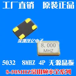 5032 8 м SMD Кристалл 5*3.2 8.000 4 P пассивный 4-контактный кристалл 8 мГц со стразами и металлическими резонатор