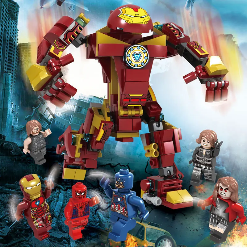

Marvel Iron Man Thor Avengers Super Hero Compatible Legoingly Figures Building Blocks Bricks Set Model Toys For Children