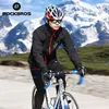 ROCKBROS Winter Cycling Jacket Sets Men's Bike Bicycle Thermal Fleece Warm Up Jacket Jersey Cycles Clothing Pants Set ► Photo 1/6