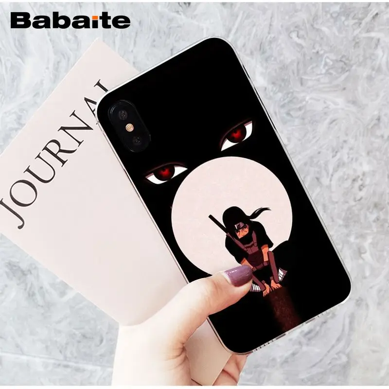 Babaite Naruto Itachi Uchiha японский приход Прозрачный чехол для телефона для iPhone X XS MAX 6 6S 7 7plus 8 8Plus 5 5S XR - Цвет: A8