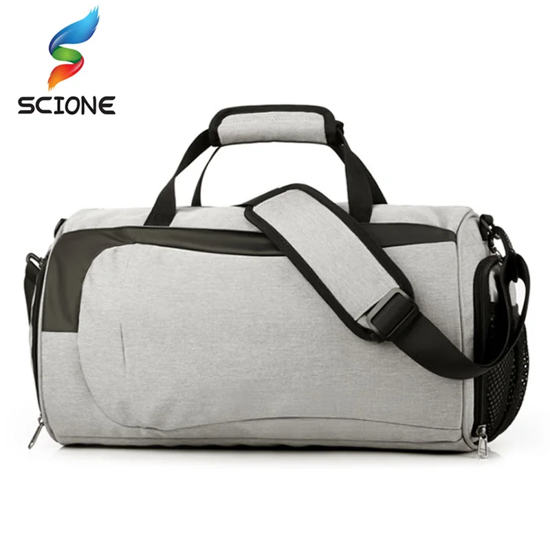 Hot Outdoor Waterproof Men Sports Gym Bag With Shoes Pocket For