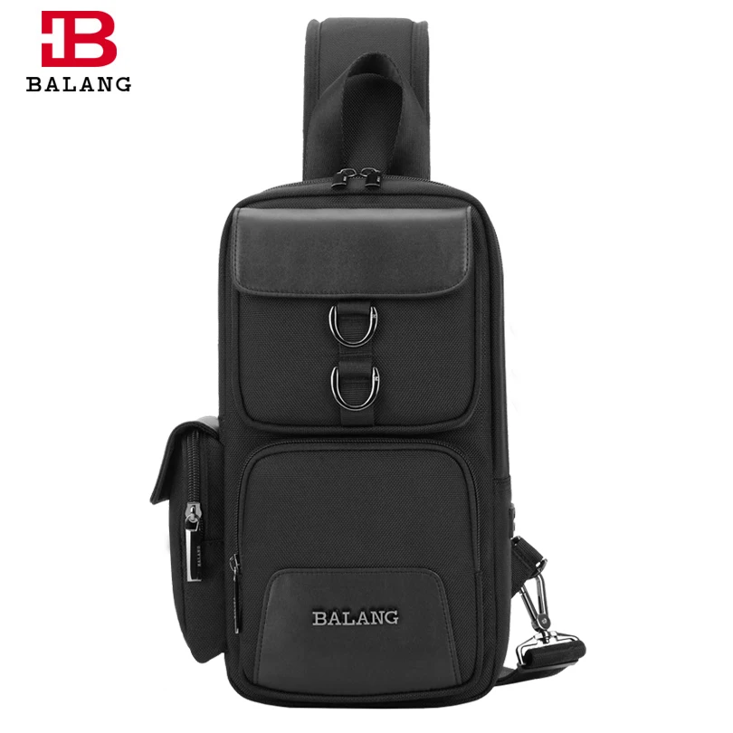 

BALANG Brand 2019 New Men's Waterproof CrossBody Pack Chest Bags for Tablet Male Casual Messenger Bag for Party Boys and Girls