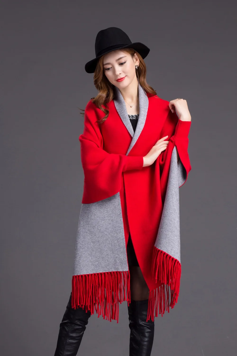 YISU шаль для женщин осень зима теплое пончо Элегантная Дамская вязаная шаль сплошной цвет шарф из искусственного кашемира кардиган свитер женский