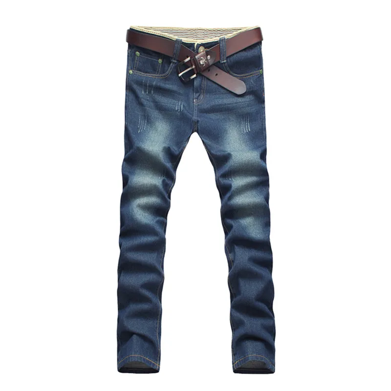2016 winter men s classic High quality jeans men s straight cotton jeans Pencil Pants Large