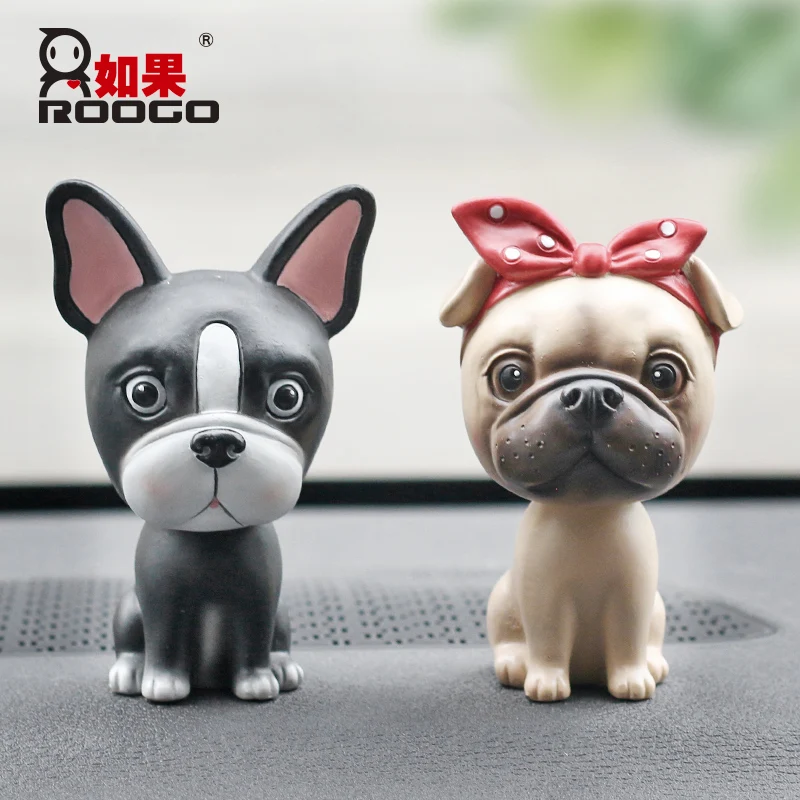 Buy ROOGO small dog figurines shaking head ornaments