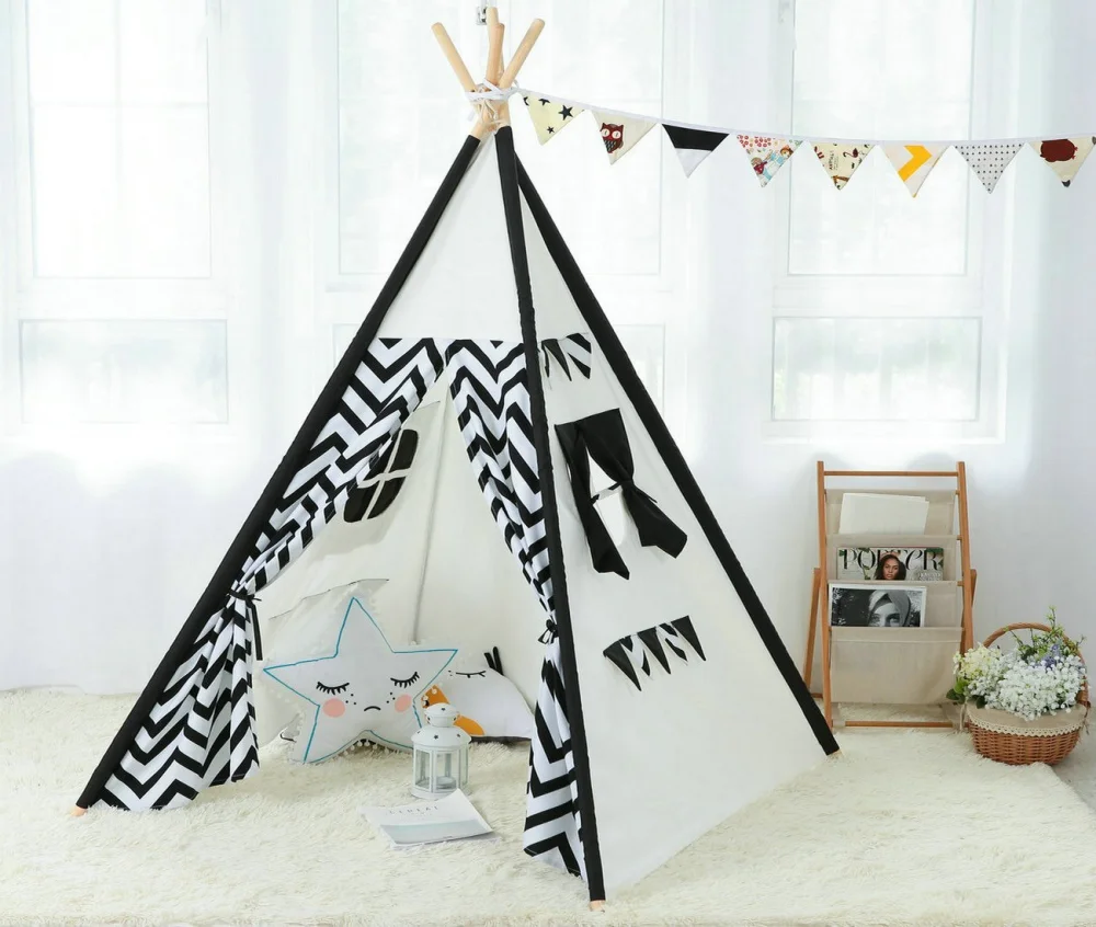 Kinder Tipi Zelt Spielzelt Kinderzimmer Spieltipi Indoor Wigwam