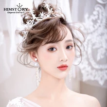 Gorgeous Handmade Crystal Rhinestone Starfish Bridal Tiara Crown Star Bride Headpiece Bouquet Hairbands Wedding Hair Accessories jonnafe charming bridal headpiece silver rhinestone wedding headband tiara handmade hair accessories for bride