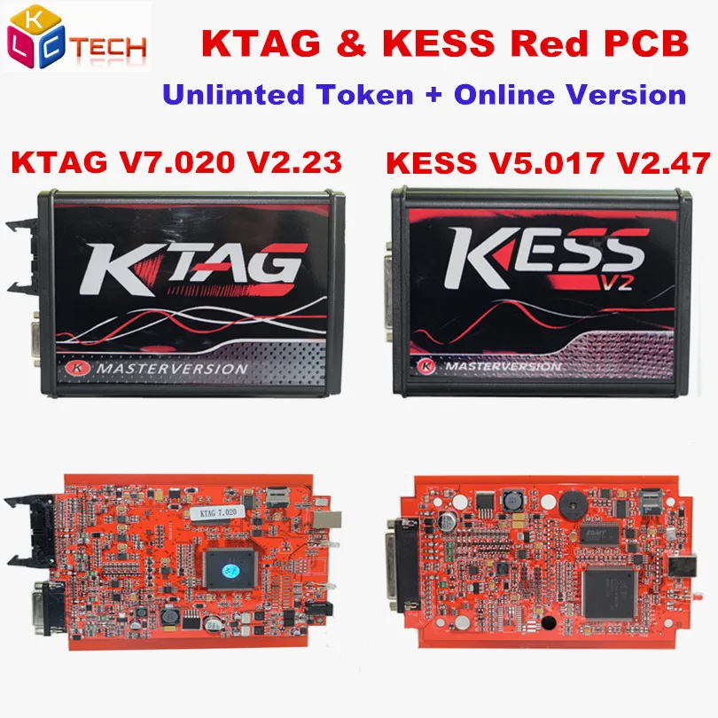 US $62 98 29% OFF|KTAG V7 020 ECU Chip Tuning K TAG V2 23 Master Version Car Truck KTAG ECU Program Tool Better Than KTM100 red KESS 5 017 v2 47-in