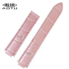 Genuine Leather Watch Straps For Cartier BALLON BLEU DE CARTIER Ladies Crocodile Leather Watch Band Top Quality Women Bracelet