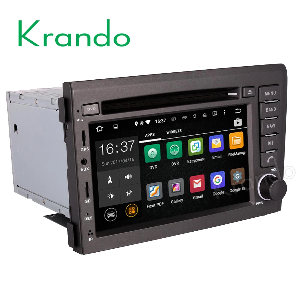 Sale Krando Android 7.1 car radio dvd multimedia for volvo s60 v70 XC70 2001 2002 2003 2004 gps navigation system WIFI 3G BT dab+ 0