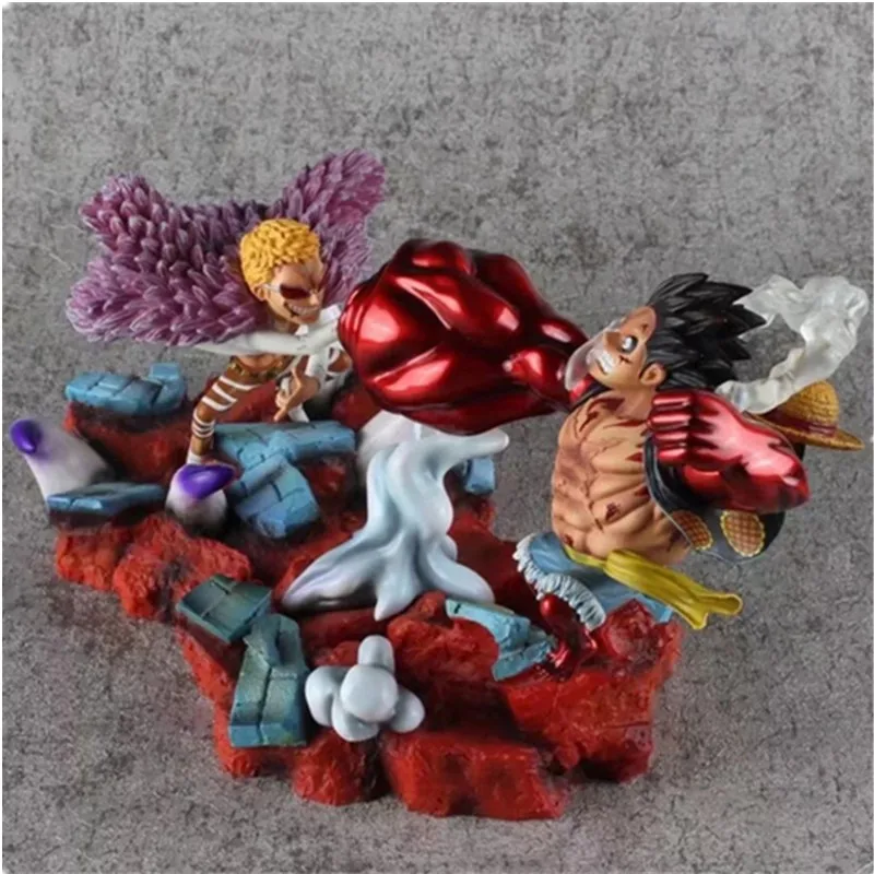 ONE PIECE статуя Пираты Соломенная шляпка Monkey Д. луффи против donquixote doflamingo Lil ЯМЗ анимационная фигурка GK Коллекционная модель игрушки
