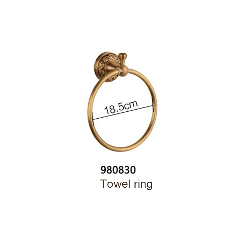 Towel ring WSHYUFEI Srj антикварные медные кольца для полотенец для ванной полотенца Вешалка для полотенца подвесная полка для ванной настенная вешалка для полотенец - Цвет: Towel ring