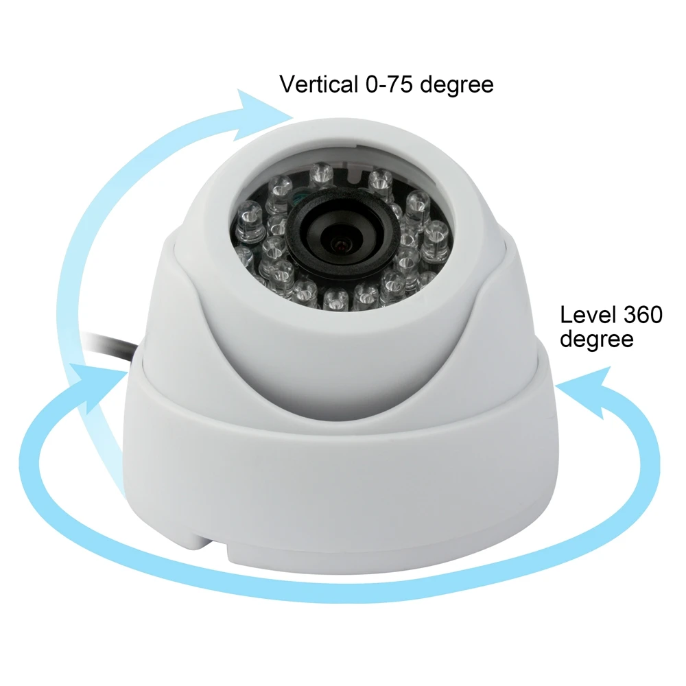ELP Free Driver 1.3MP Low Illumination IR Night Vision USB Dome cam