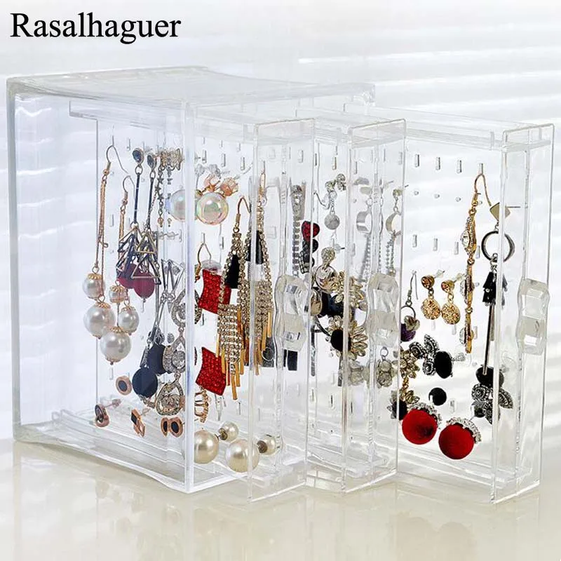 Comprar Nueva exhibición de joyería Fasion PS Material sostiene pendientes soporte de pendientes y organizador de joyas escaparate para pendientes caja de soporte