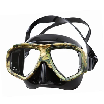 

Myopic Optical Lens Snorkeling Gear Spearfishing Pro Disguise Camouflage Scuba Dive Mask Swim Silicone Large Frame glasses