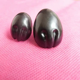 

60pcs/lot 10x14mm/17x22mm/21x28mm black plastic safety bear toy nose for diy animal doll accessories