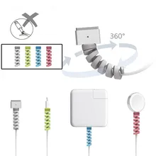 Best Price 4pcs Soft Spiral Tube charging Cable Protector Wire Cord Organizer Protetor for Apple iphone Charging Cable