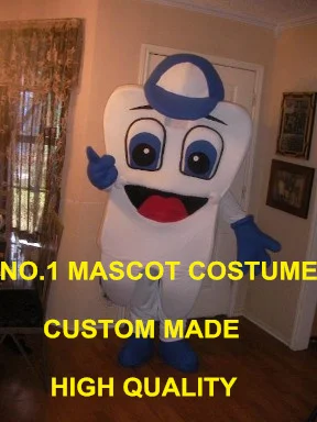 

Healthy Tooth Mascot Costume Adult Teeth Theme Happy Tooth Anime Cosply Costumes Advertising Mascotte fancy Dress Suit Kits 1701