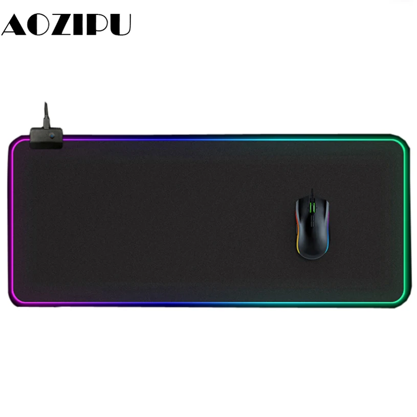 

Large Colorful LED RGB Gaming Mouse Pad USB Wired 800x300mm Gamer Big Mousepad Mice Laptop Mat 800x300mm for PC Computer