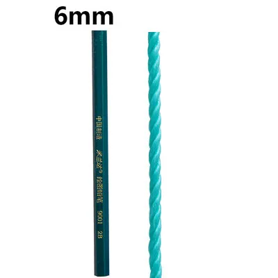 Плетеная нейлоновая веревка износостойкая Водонепроницаемая износостойкая сушильная веревка для одежды уличная веревка для грузовика зеленая полиэтиленовая пластиковая веревка - Цвет: Green 6mm