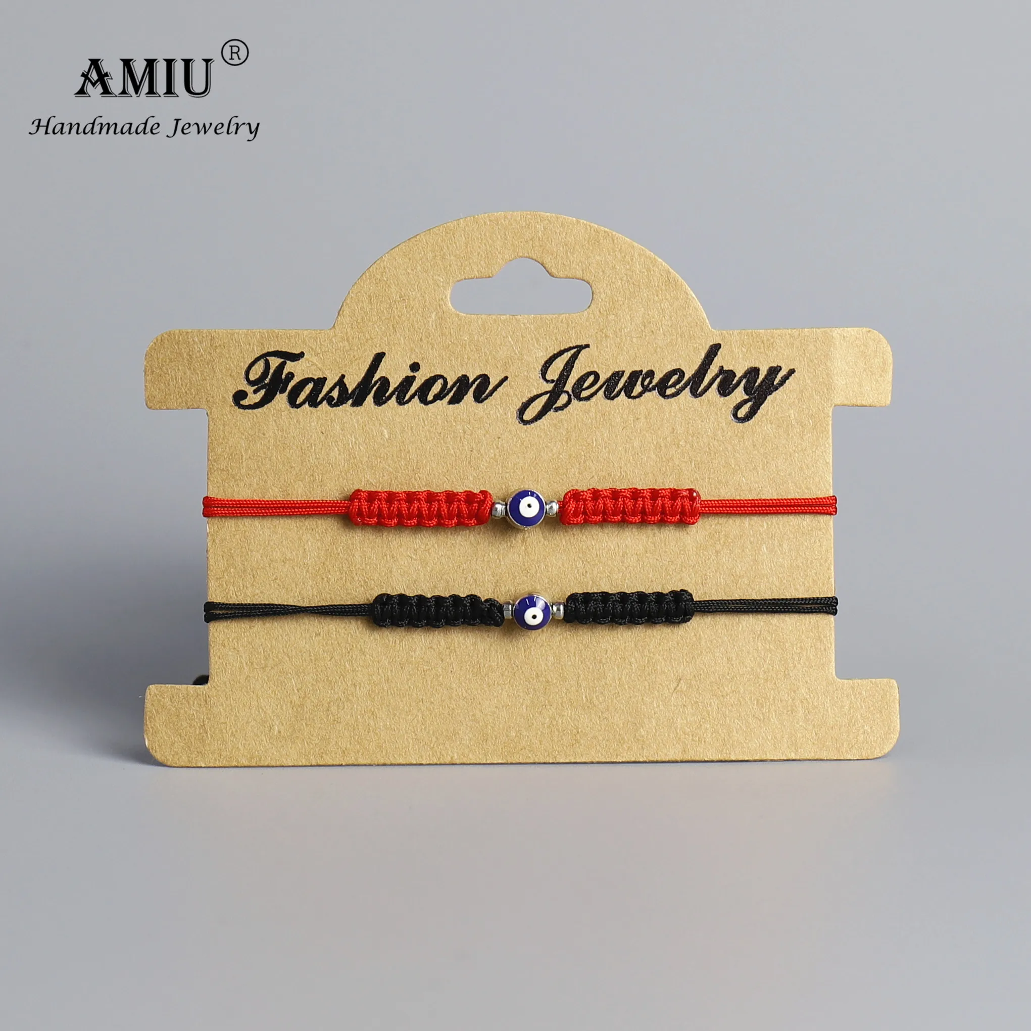 

AMIU Handmade Turkish Lucky Blue Evil Eye Bracelets For Couple Friend Handmade Knot Bracelet Braided Red Rope Jewelry