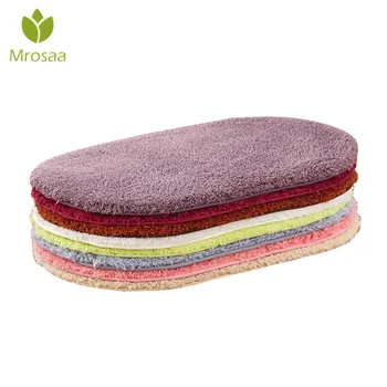 

Mrosaa 40x60cm Home Soft Bath Mat Bedroom Shower Rugs Carpet Plush Mat Non-Slip Kitchen Door Floor Mat Water Absorption Rugs