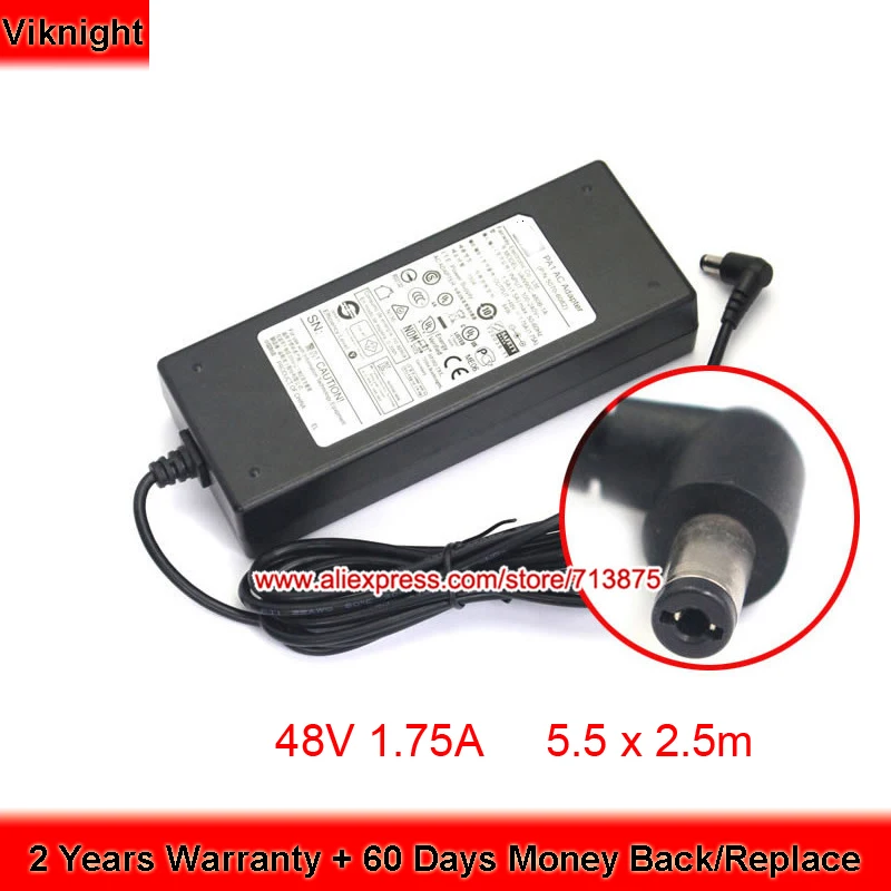 

Genuine 48V 1.75A PA1 Ac Adapter for Hp Procurve 2520G-8-POE Switch J9137A 5070-6082 J9298A VAN90C-480B-1A