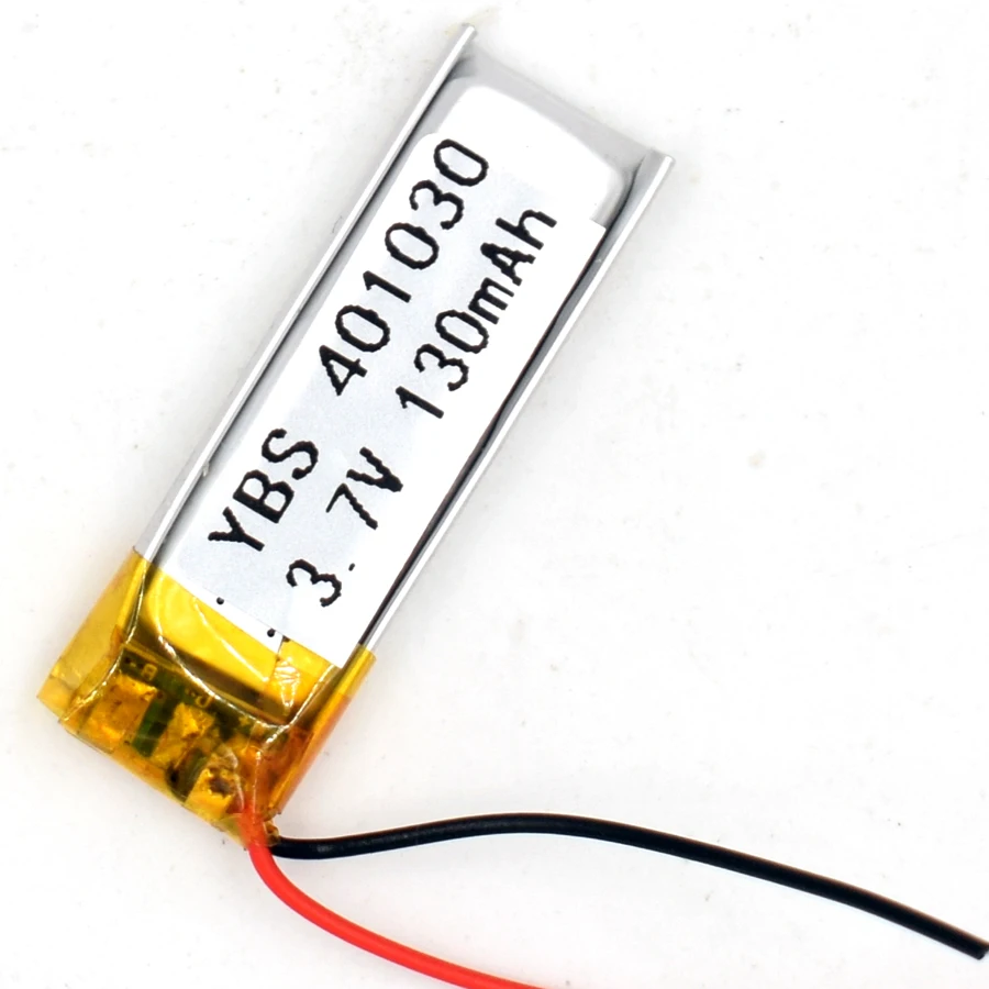 

3.7V 130 mAh 401030 Li-Polymer Rechargeable Battery Li Po ion for GPS Bluetooth MP3 MP4 041030