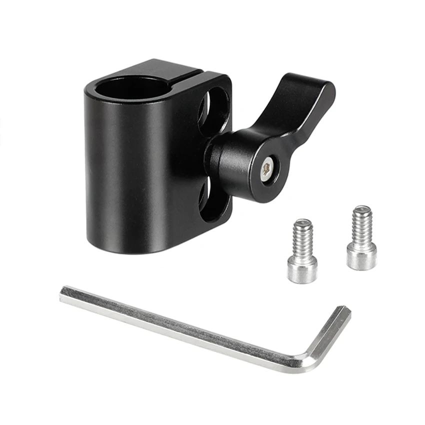 

CAMVATE Single 15mm Rod Clamp Adapter With 1/4"-20 Mounting Screws C2163