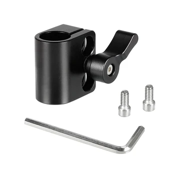 

CAMVATE Single 15mm Rod Clamp Adapter With 1/4"-20 Mounting Screws C2163