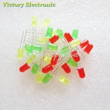 30 шт./лот 5 мм светодиодный комплект круглый разных цветов светильник шт/набор диодов красный зеленый желтый 3 вида высоты каблука;