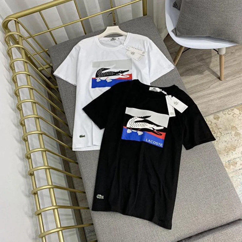 Lacostelegend mens T Shirt summer Soft cotton Classical printing fitness Short Sleeve Tees Casual lacostw ropa deportiva hombre