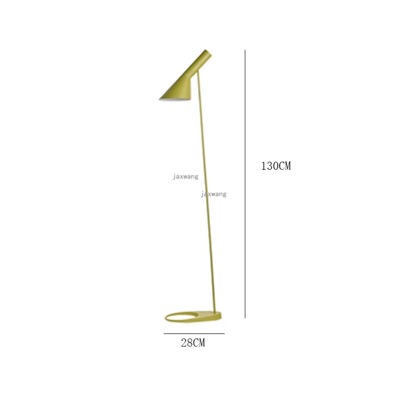 Простой скандинавский Железный чердак светодиодный напольный светильник штатив светодиодный светильник стоячий светильник для гостиной напольный светильник AJ - Цвет абажура: Цвет: желтый