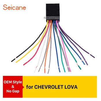 

Seicane clearance Car Stereo Audio Cable Wiring Harness Plug Adapter for CHEVROLET LOVA