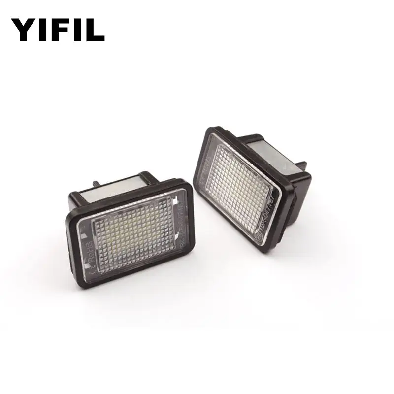2 шт./лот 18LED 3528SMD лампа номерного знака для Mercedes-Benz GLK X204 5D 2007-2013 яркий белый |