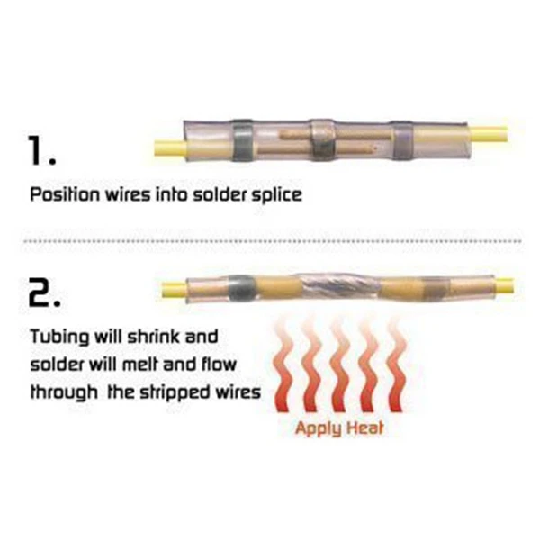 50 шт. припоя уплотнение провода разъем Sopoby припой уплотнение термоусадочные стыковые разъемы Клеммы Медь(23Red 12 Синий 10 Белый 5 желтый